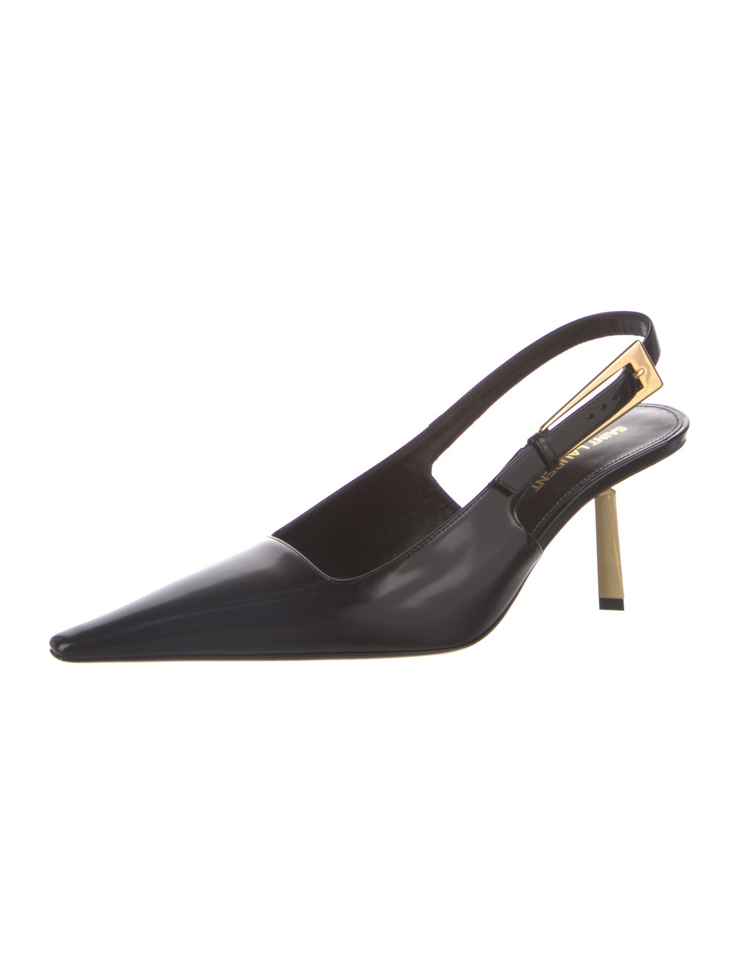 Saint Laurent Patent Leather Slingback Pumps w/ Tags