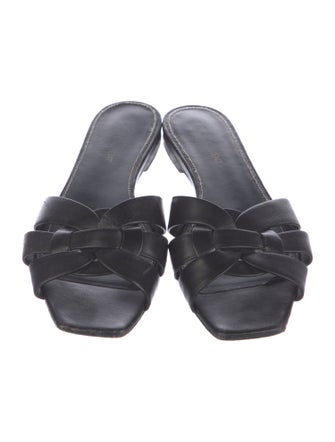 Saint Laurent Leather Slides