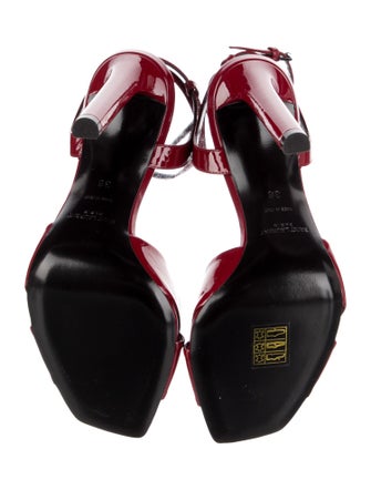Saint Laurent Patent Leather Sandals