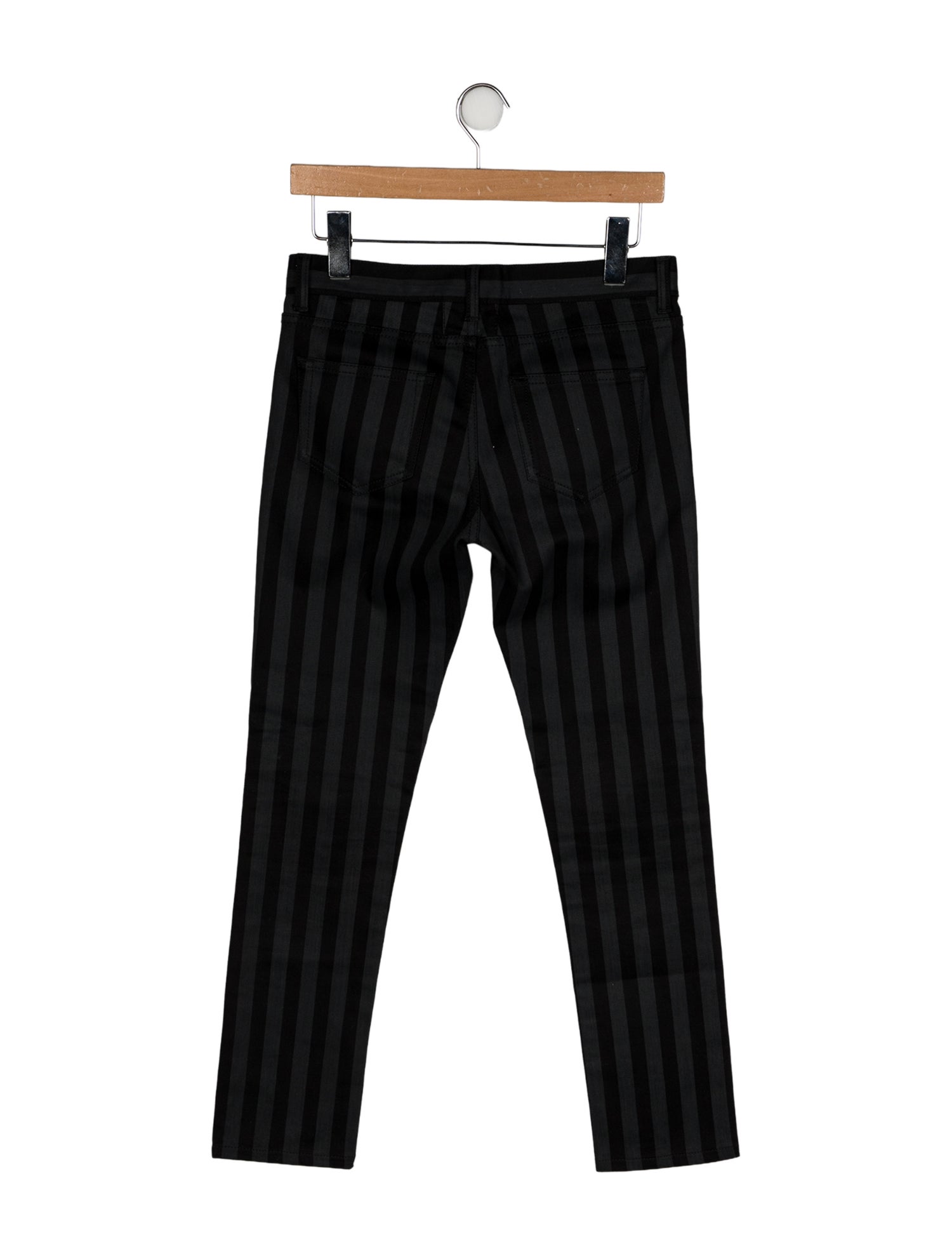 Saint Laurent Mid-Rise Straight Leg Jeans