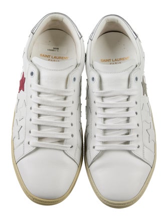 Saint Laurent Leather Printed Sneakers