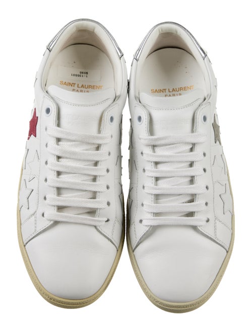 Saint Laurent Leather Printed Sneakers