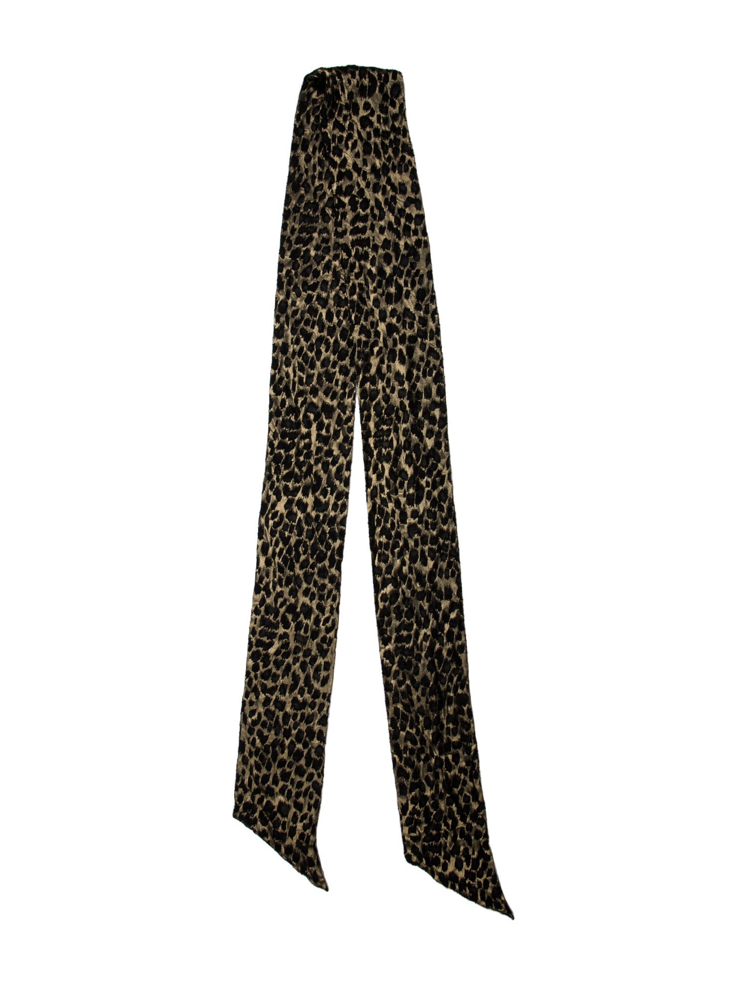 Saint Laurent Silk Animal Print Scarf