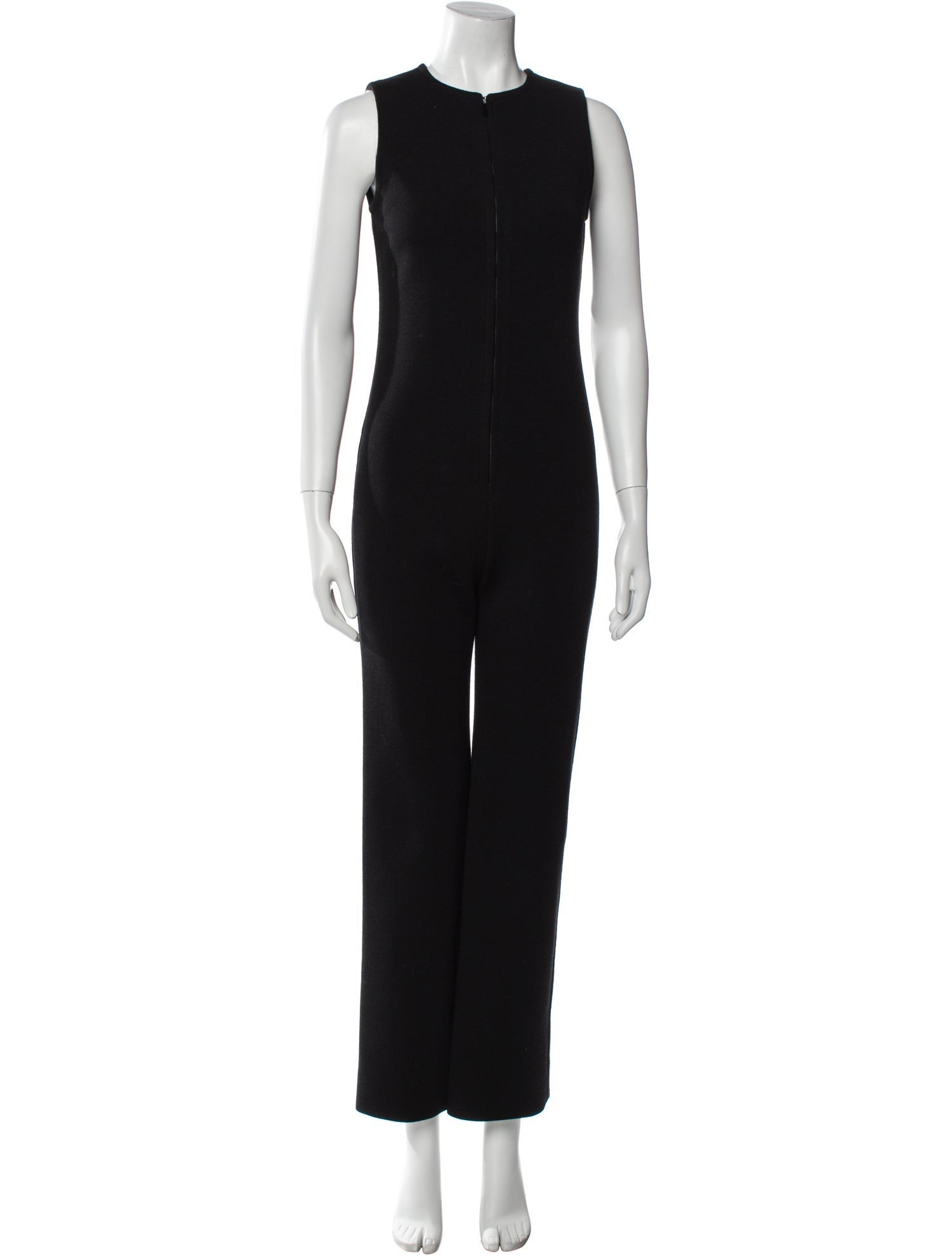 Saint Laurent Silk Crew Neck Jumpsuit