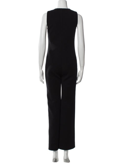 Saint Laurent Silk Crew Neck Jumpsuit