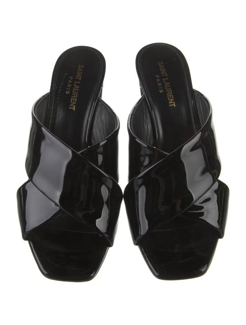 Saint Laurent Patent Leather Slides