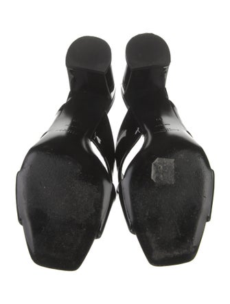 Saint Laurent Patent Leather Slides