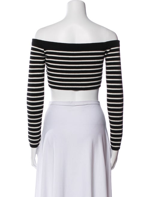 Saint Laurent 2022 Striped Crop Top