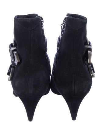 Saint Laurent Suede Sock Boots