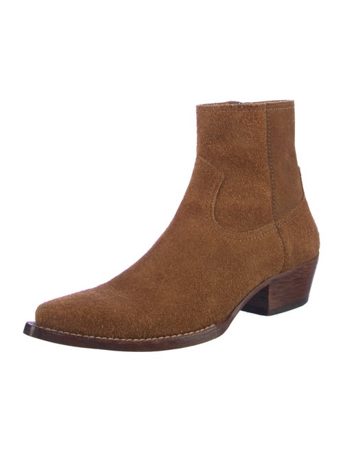 Saint Laurent Suede Western Boots