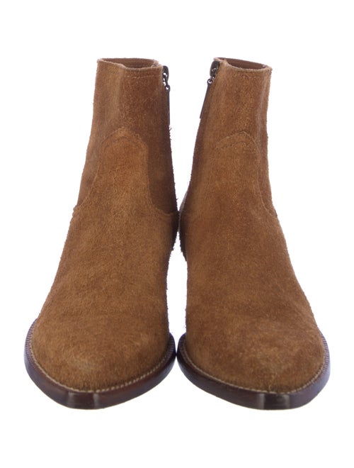 Saint Laurent Suede Western Boots