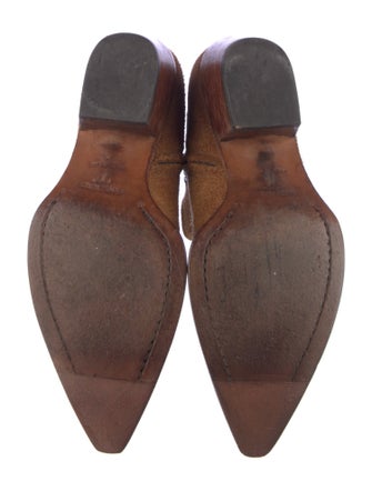 Saint Laurent Suede Western Boots