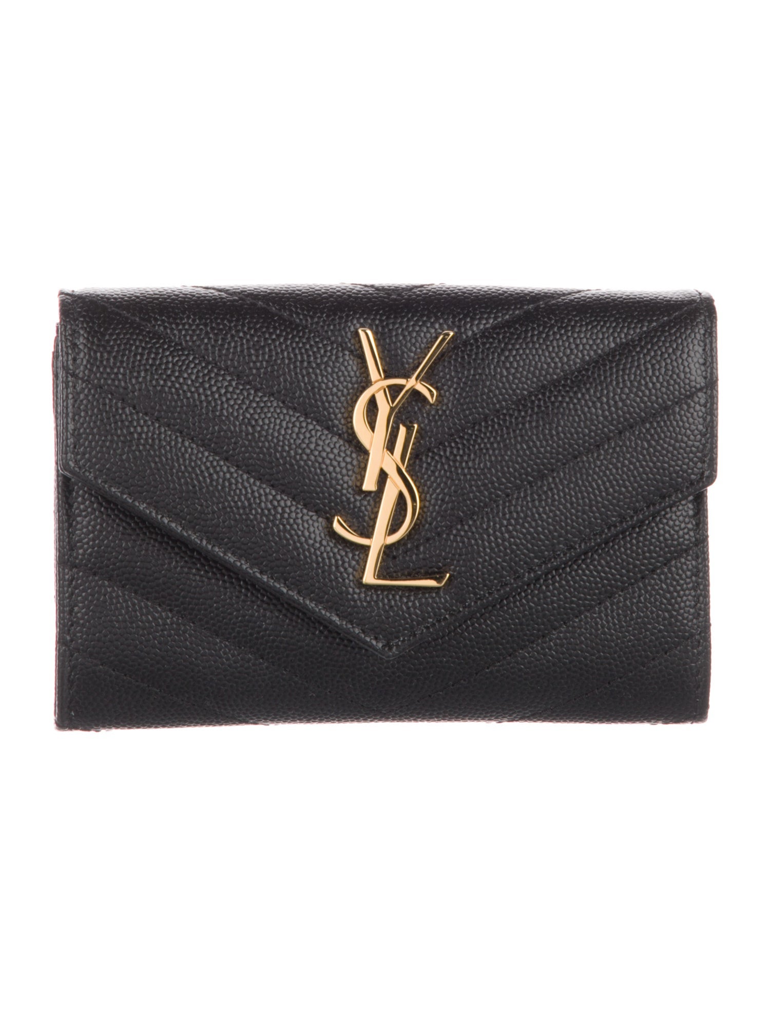 Saint Laurent 2022 Leather Compact Wallet