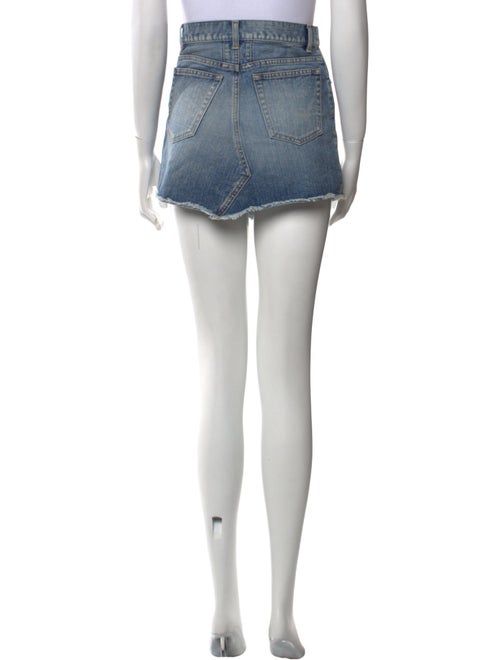 Saint Laurent Distressed Accents Mini Skirt