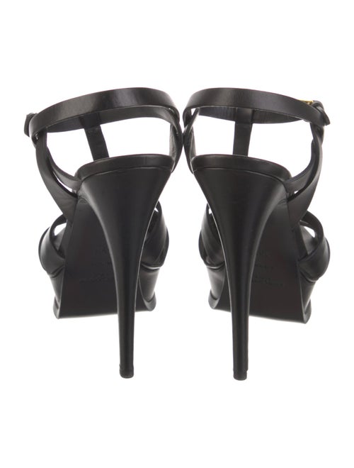 Saint Laurent Leather T-Strap Sandals