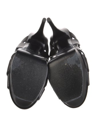 Saint Laurent Leather T-Strap Sandals