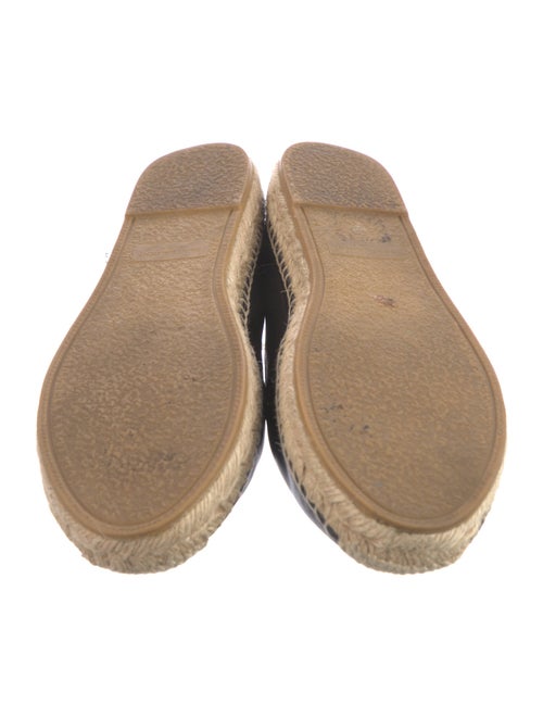 Saint Laurent Signature Logo Leather Espadrilles