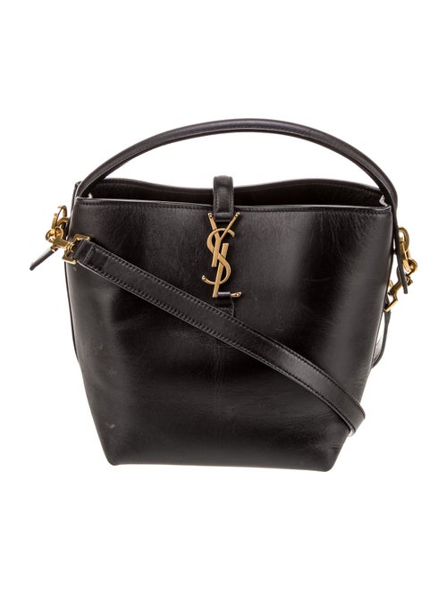 Saint Laurent Leather Top Handle Bag Small 2023