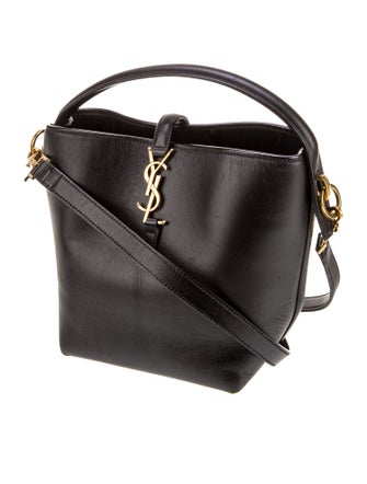 Saint Laurent Leather Top Handle Bag Small 2023