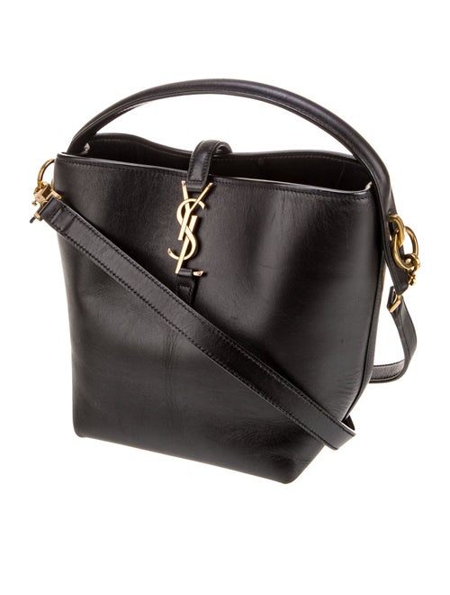 Saint Laurent Leather Top Handle Bag Small 2023