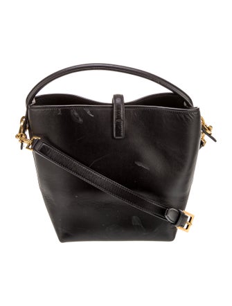 Saint Laurent Leather Top Handle Bag Small 2023