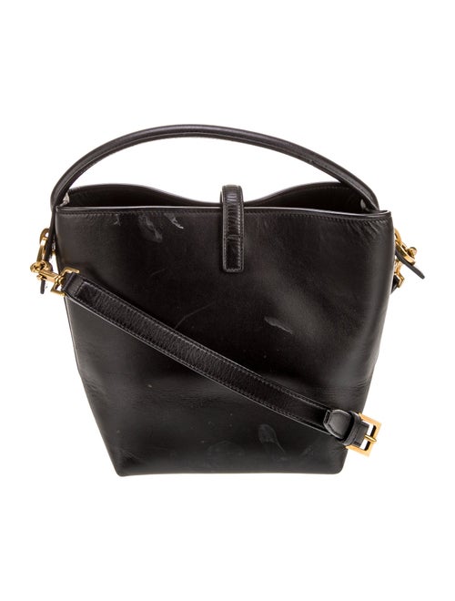 Saint Laurent Leather Top Handle Bag Small 2023