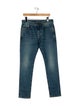 Saint Laurent Mid-Rise Straight Leg Jeans