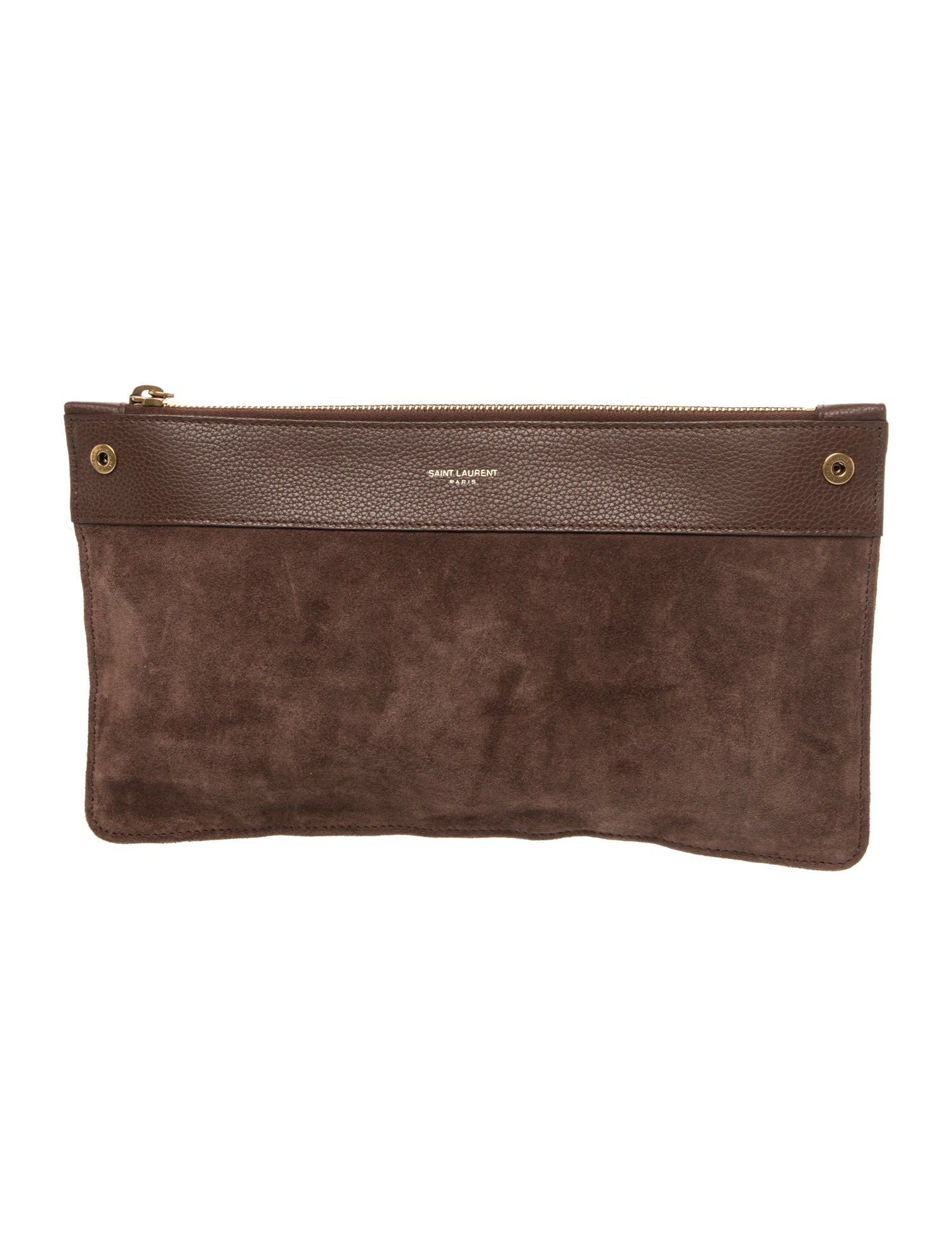 Saint Laurent Suede Clutch