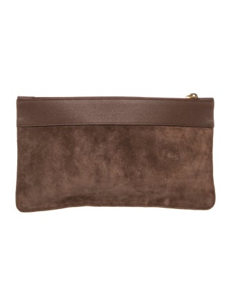 Saint Laurent Suede Clutch