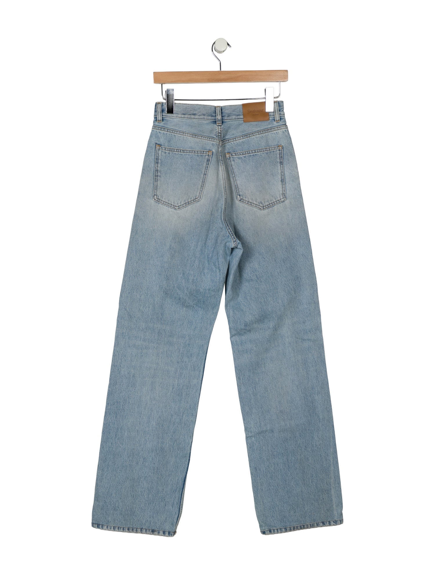 Saint Laurent High-Rise Wide Leg Jeans