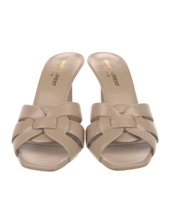 Saint Laurent Leather Slides