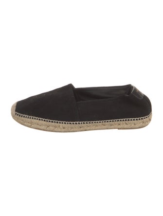 Saint Laurent Canvas Embroidered Accent Espadrilles