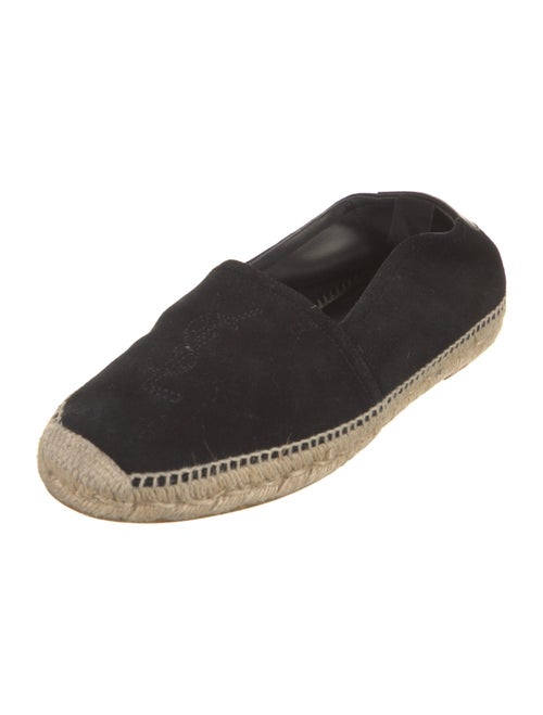 Saint Laurent Canvas Embroidered Accent Espadrilles