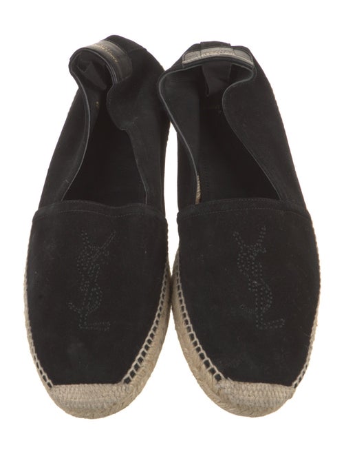 Saint Laurent Canvas Embroidered Accent Espadrilles
