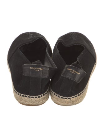 Saint Laurent Canvas Embroidered Accent Espadrilles