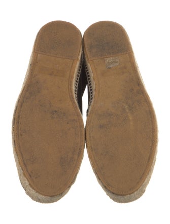 Saint Laurent Canvas Embroidered Accent Espadrilles