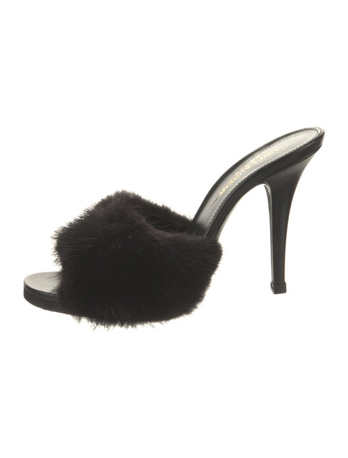 Saint Laurent Fur Mules