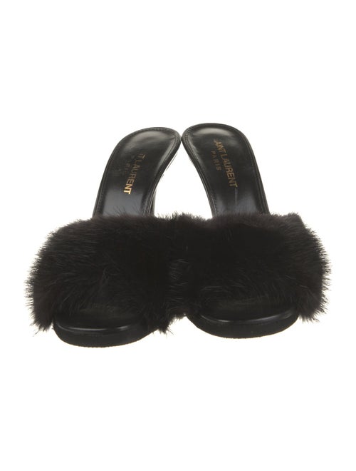 Saint Laurent Fur Mules