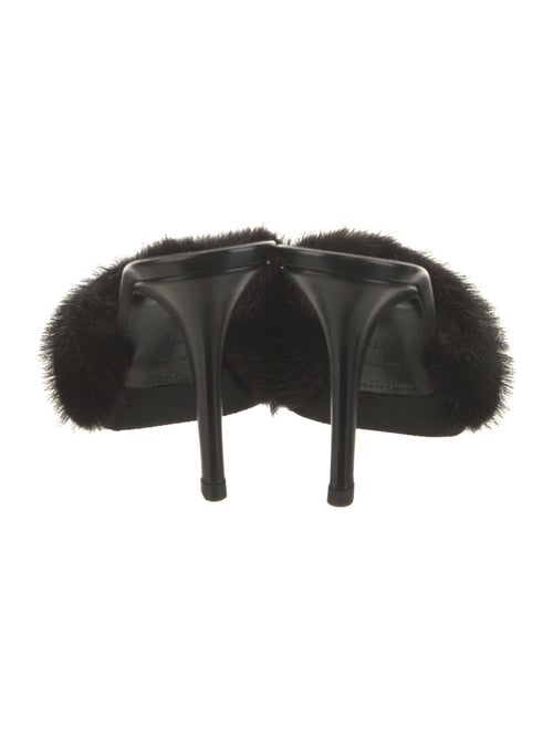 Saint Laurent Fur Mules