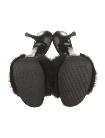 Saint Laurent Fur Mules