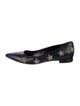 Saint Laurent Leather Studded Accents Flats
