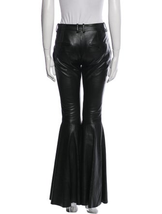 Saint Laurent Lambskin Wide Leg Pants