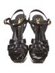 Saint Laurent Patent Leather T-Strap Sandals
