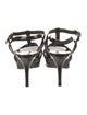 Saint Laurent Patent Leather T-Strap Sandals