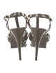 Saint Laurent Patent Leather T-Strap Sandals