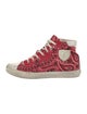 Saint Laurent Canvas Paisley Print Sneakers
