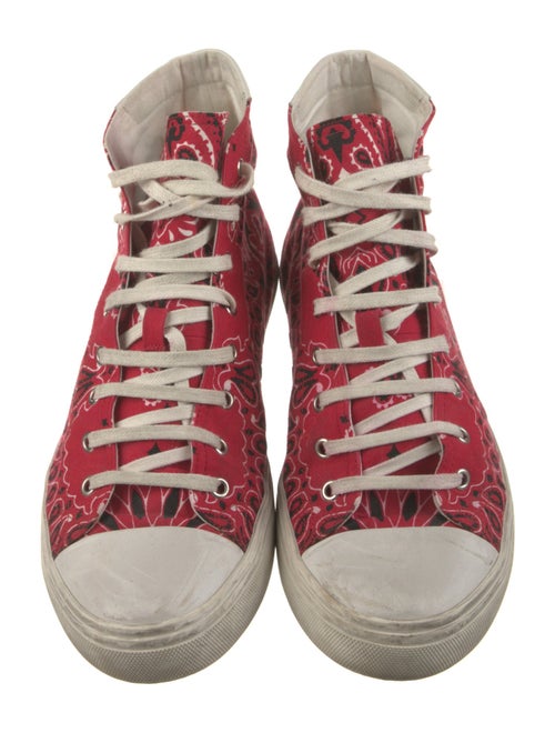 Saint Laurent Canvas Paisley Print Sneakers