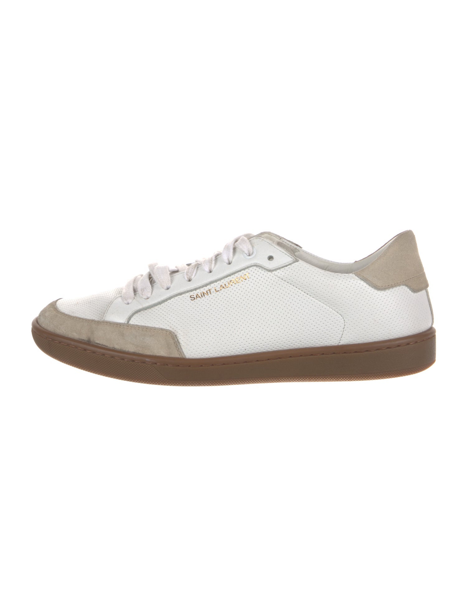 Saint Laurent Leather Printed Sneakers