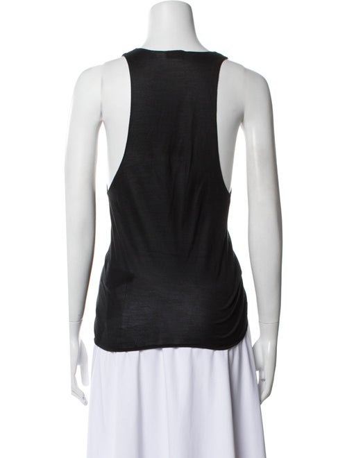 Saint Laurent Silk Scoop Neck Top