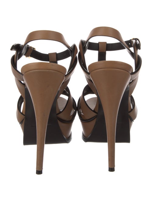 Saint Laurent Leather T-Strap Sandals